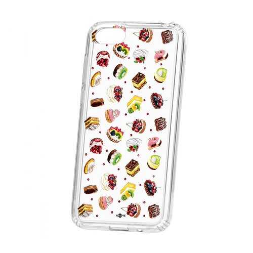 Чехол Kruche Huawei Honor 7A Print Cake