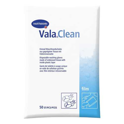 Одноразовые рукавицы, ламинированные пленкой изнутри, 50 шт. Vala Clean Film