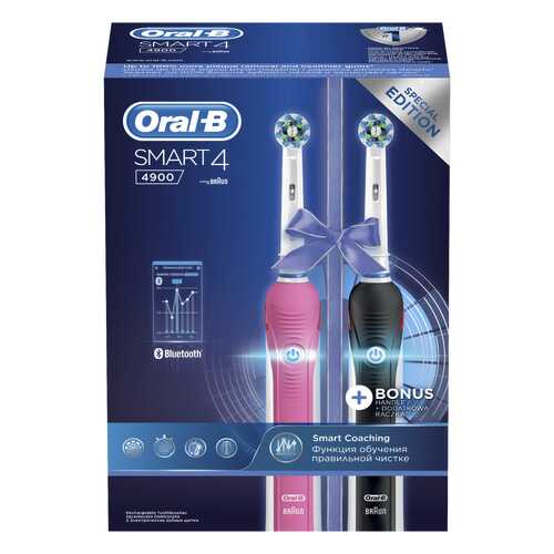 Электрическая зубная щетка Braun Oral-B Smart 4 4900 (D601.252.3H)