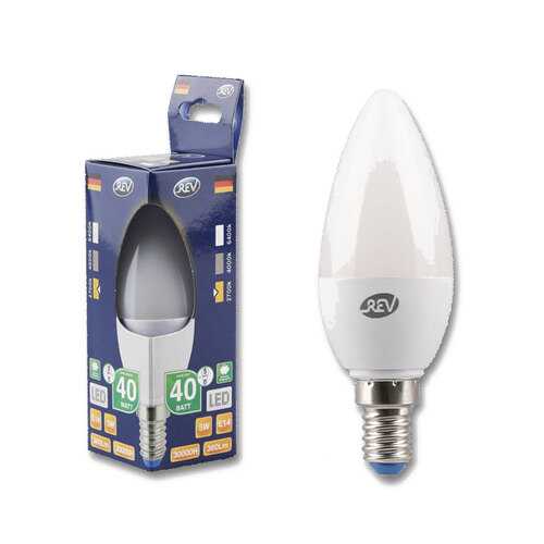 Лампочка светодиодная LED, свеча Е14 5W 2700K теплый свет