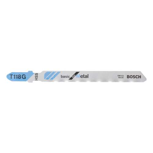 Набор пилок для лобзика Bosch T 118 G, HSS 2608631012