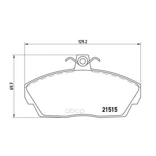 Тормозные колодки дисковые brembo P44010
