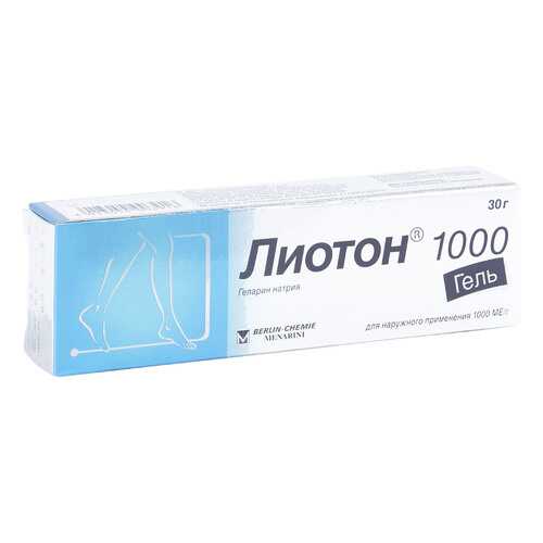 Лиотон 1000 гель 1000 ЕД/г 30 г