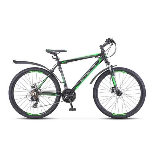 Велосипед Stels Navigator 620 MD 26 V010 2018 14 черный/зеленый/антрацитовый