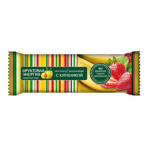 Фруктовый батончик с бананом и клубникой Фрутилад Фруктовая Энергия 30 г