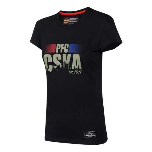 Футболка ПФК ЦСКА PFC CSKA est. 1911, черная, XS