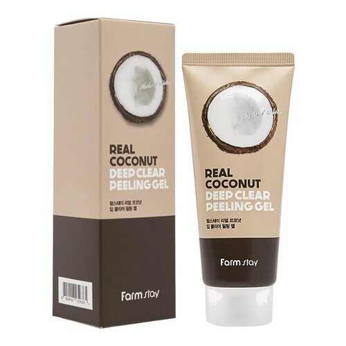 Пилинг-гель с экстрактом авокадо Кокос Real Deep Clear Peeling Gel Farm Stay 100 мл