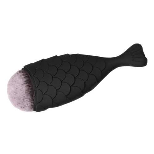 Кисть для макияжа TNL Professional Рыбка Черная матовая S