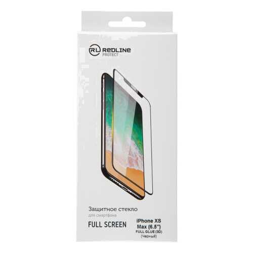 Защитное стекло для смартфона Red Line для iPhone XS Max (6.5''), FScr.(3D) TG FG Black