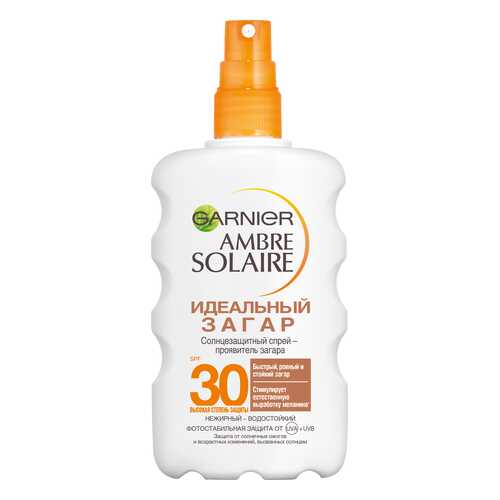 Солнцезащитный спрей-проявитель загара Garnier Ambre Solaire Идеальный загар SPF 30 200 мл