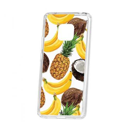 Чехол Kruche Huawei Mate 20 Pro Print Тропический микс