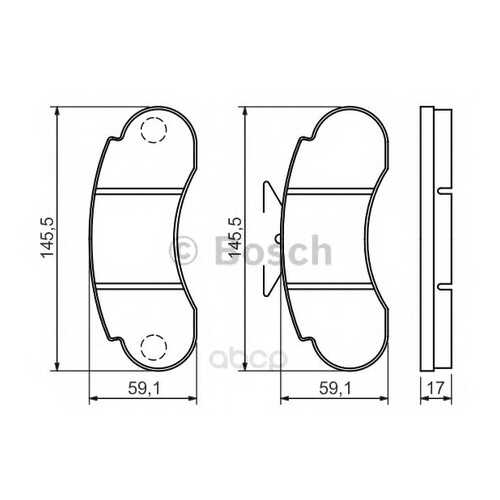 Тормозные колодки дисковые Bosch 0986460947