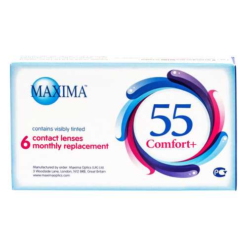 Контактные линзы Maxima 55 Comfort Plus 6 линз R 8,6 -7,00