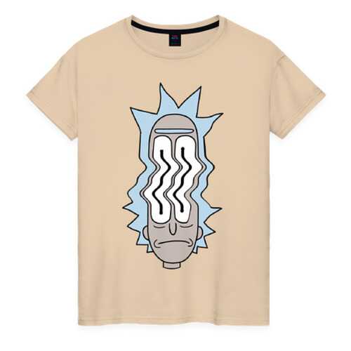 Футболка женская ВсеМайки 1856965 бежевая XXXL