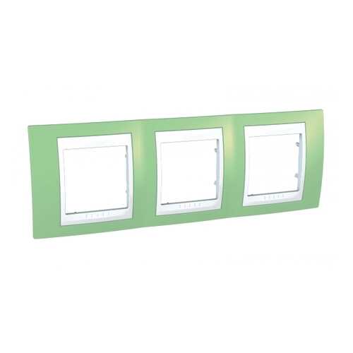 Рамка Schneider Electric Unica 4-ая Хамелеон Зеленое Яблоко/Белый