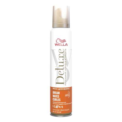 Мусс для волос Wella Deluxe Dream Waves Curls сильная фиксация 200 мл