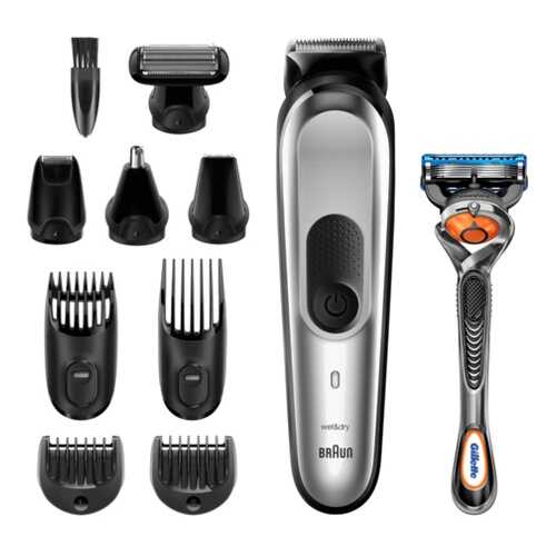 Триммер для бороды Braun MGK7220 + Бритва Gillette