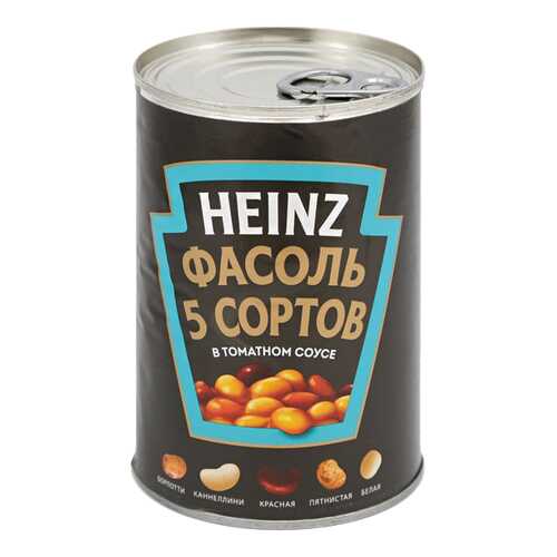 Фасоль Heinz 5 сортов 425 г