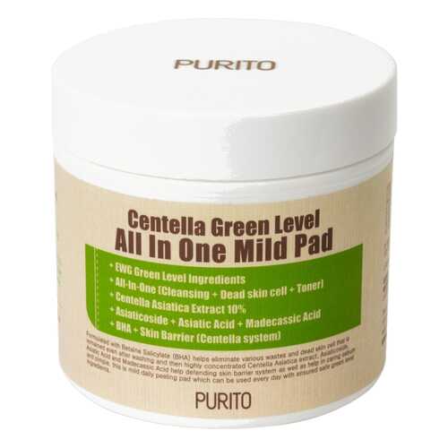 Пилинг для лица PURITO Centella Green Level All In One Mild Pad 130 мл