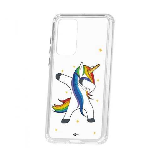Чехол Kruche Huawei P40 Print Единорожка