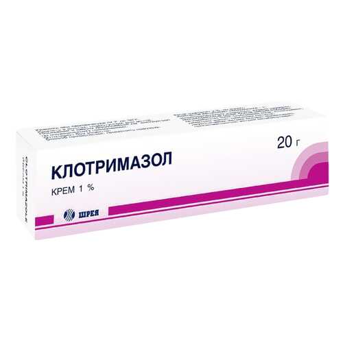 Клотримазол крем для наружн.прим.1% туба 20 г №1