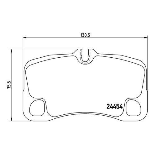 Комплект тормозных дисковых колодок brembo P 65 022