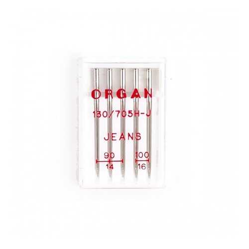 Иглы Organ джинсовые №90-100 для БШМ упак,5 игл