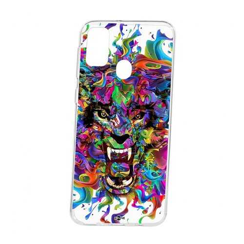 Чехол Kruche Samsung Galaxy M30S Print Colored beast