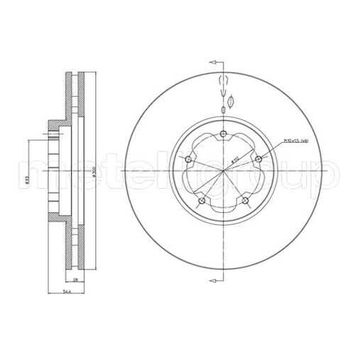 Тормозной диск METELLI 23-0899