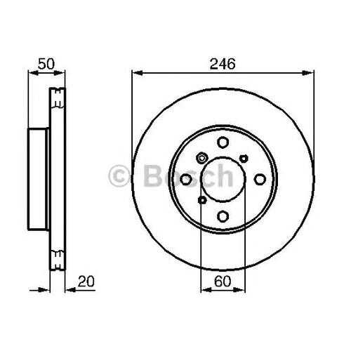 Тормозной диск Bosch 0986478841
