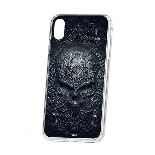 Чехол Kruche iP XS Max Print Череп техно