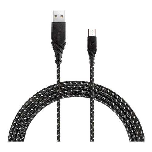 Кабель EnergEA NyloGlitz micro-USB — USB-A (2.0) 1.5 м чёрный