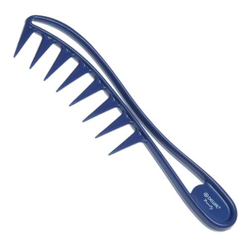 Гребень Dewal Beauty с ручкой, синий, 20 см