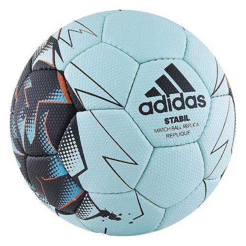 Мяч гандбольный Adidas Stabil Replique 2017, 1, голубой