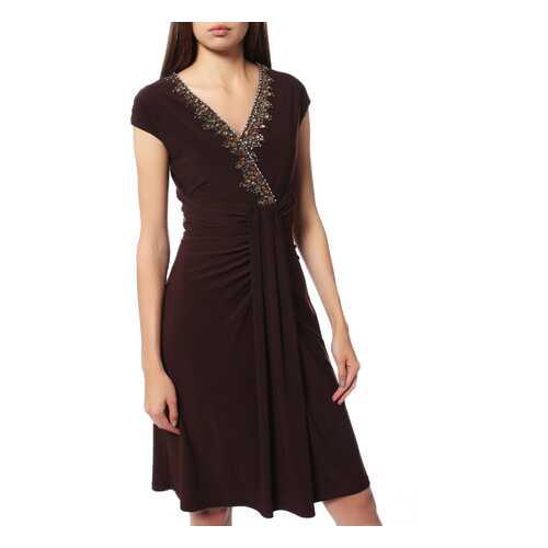 Платье женское JS BOUTIQUE 5262083 коричневое 18 US