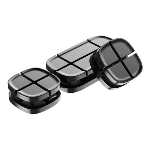 Держатель для проводов Baseus Cross Peas Cable Clip Black