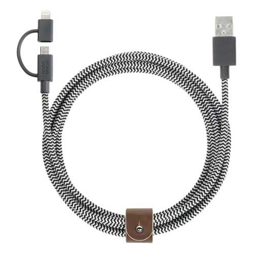 Кабель Native Union BELT-KV-UL-ZEB Lightning 2м Black/White