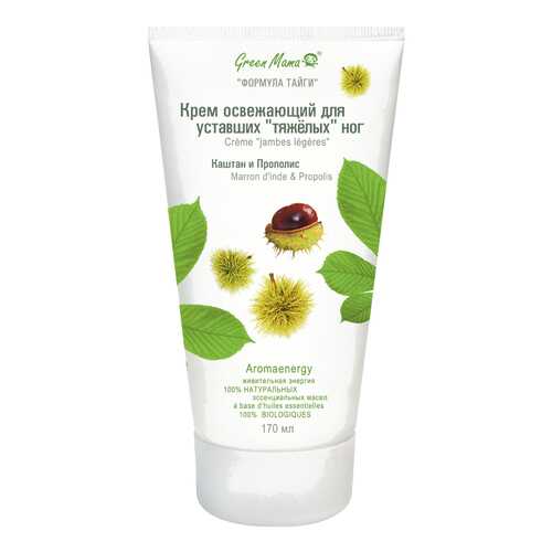 Крем для ног освежающий Green Mama «?Каштан и прополис»
