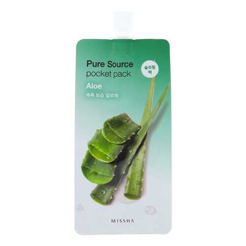 Маска для лица MISSHA Pure Source Pocket Pack - Aloe 10 мл