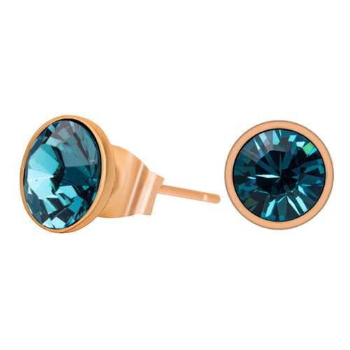 Пусеты женские Fiore Luna SWE298.24 голубые/золотистые
