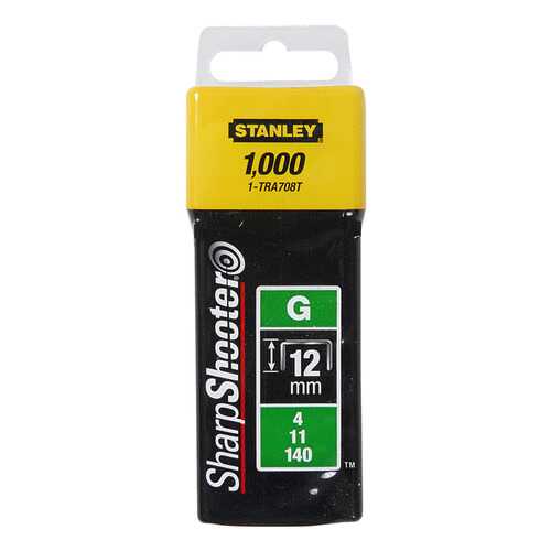 Скобы Stanley Heavy Duty 1-TRA708T 12мм типG (4/11/140) 1000шт