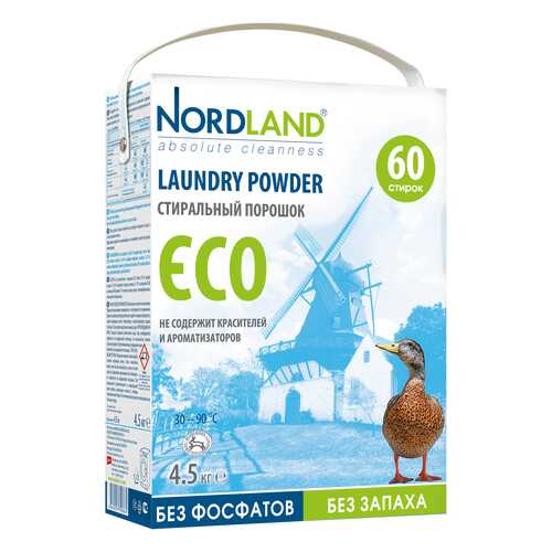 Порошок для стирки Nordland eco универсальный 4.5 кг