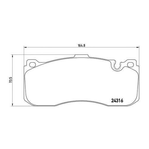 Комплект тормозных колодок Brembo P06041