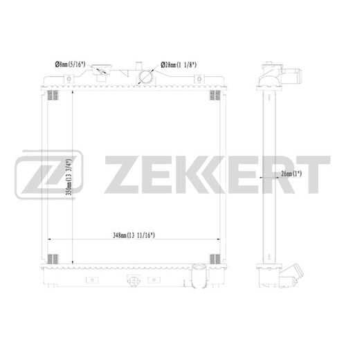 Радиатор охлаждения двигателя ZEKKERT MK-1056