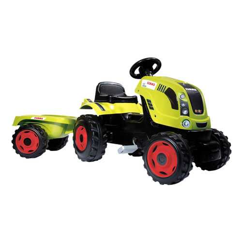 Каталка детская Smoby трактор педальный CLAAS Farmer XL с прицепом