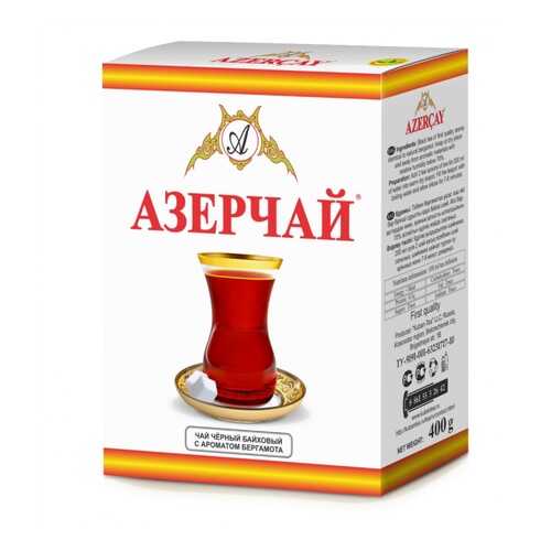 Чай Азерчай чёрный байховый с ароматом бергамота, 400 гр