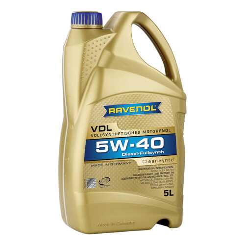 Моторное масло Ravenol VDL 5W-40 5л