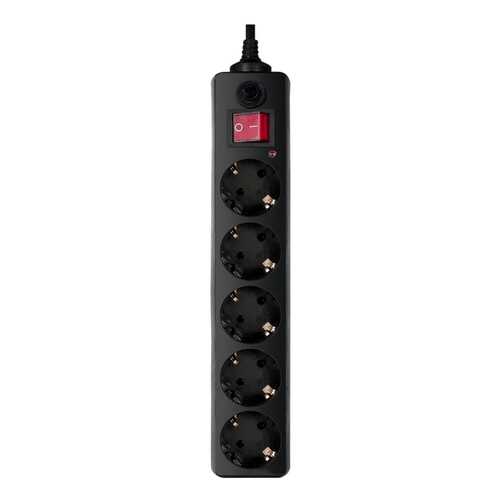 Сетевой фильтр BURO 500SH-10-B, 5 розеток, 10 м, Black