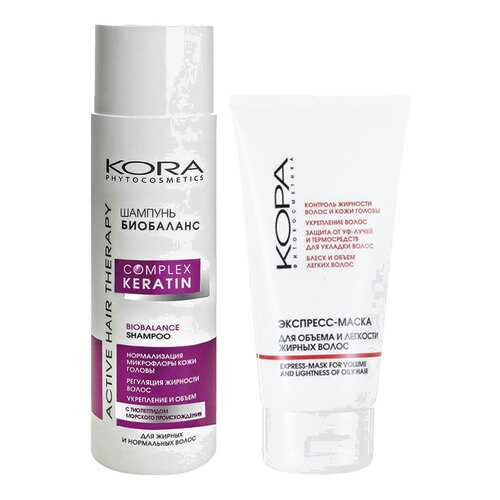 Набор средств для волос KORA Complex Keratin Биобаланс 250 мл +150 мл