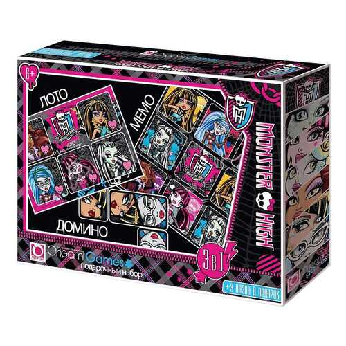 Настольная игра Origami Games Monster High 3В1 225